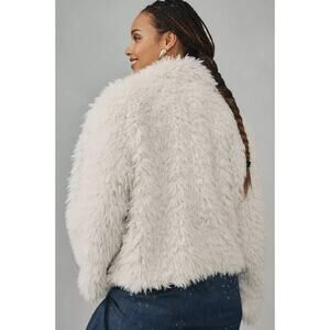 Anthropologie Faux Fur Jacket - New 2X